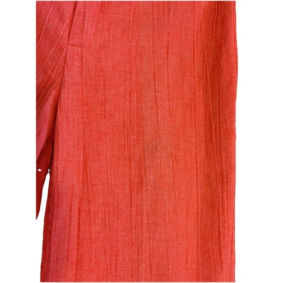 True Vintage Stuffed Brand Jeans Flare Leg Pants Orange 70's Mod - Picture 2 of 10